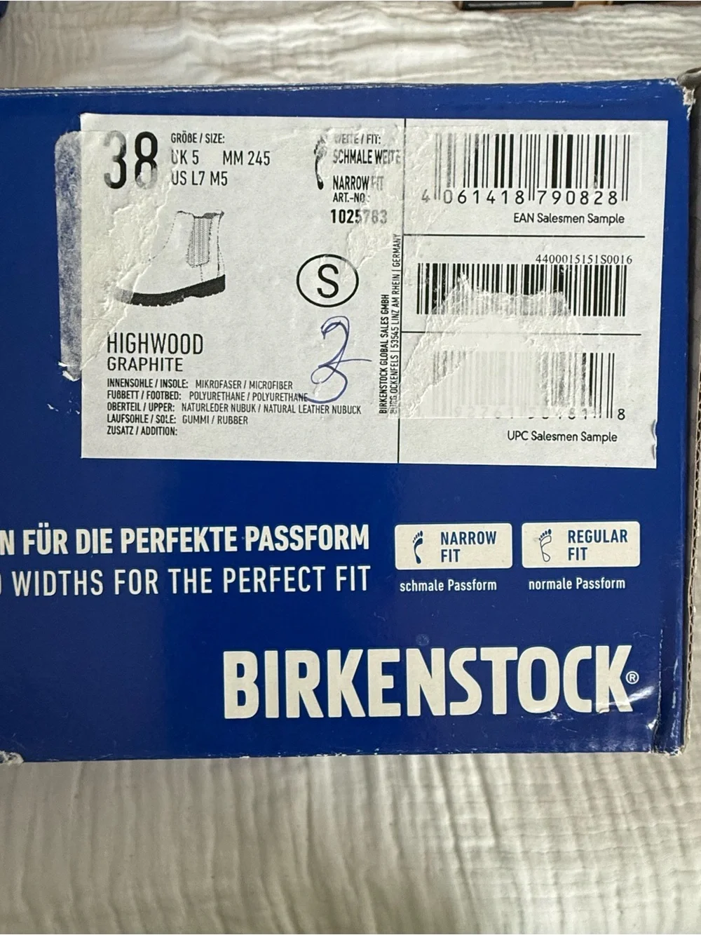 NWT Birkenstock Highwood Slip On Mid Nubuck Leather Boots Size 38 Medium/Narrow